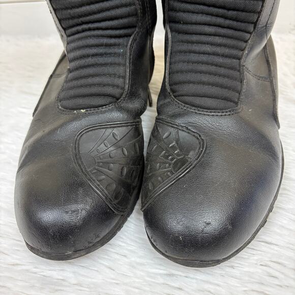 Bilt Hipora Black Leather Motorcycle Boots Men’s Size 11